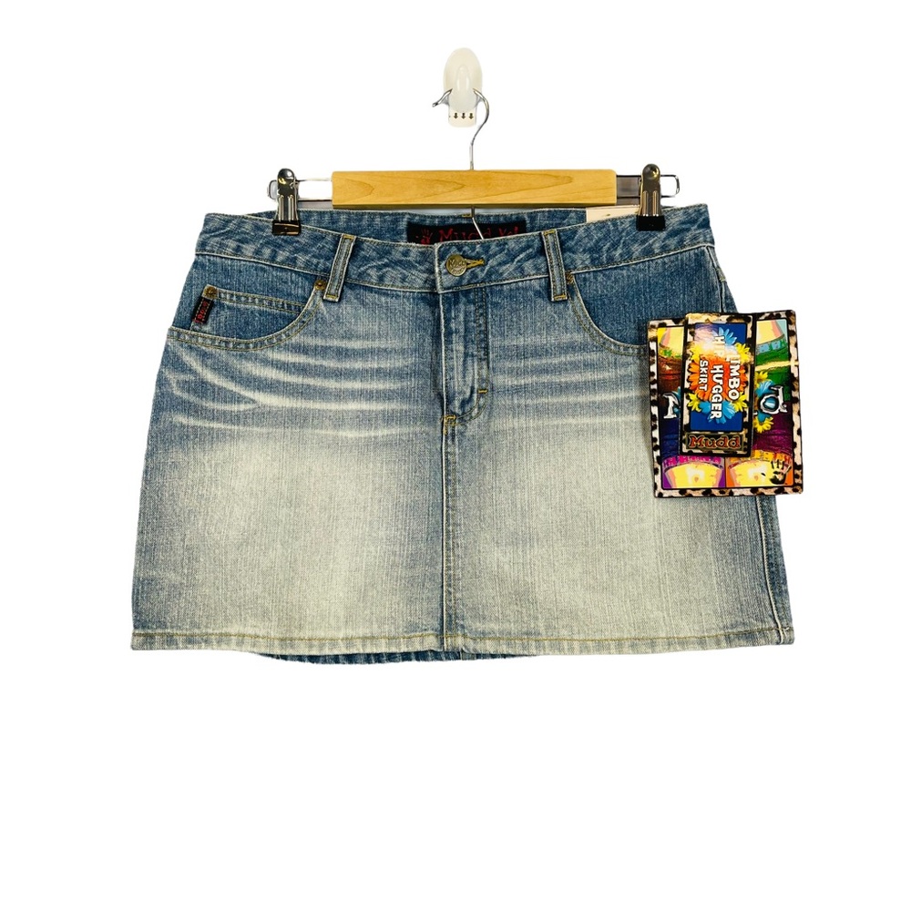 Mudd jeans limbo hip hugger denim skirt 90s Y2K vintage juniors size 11 w tags